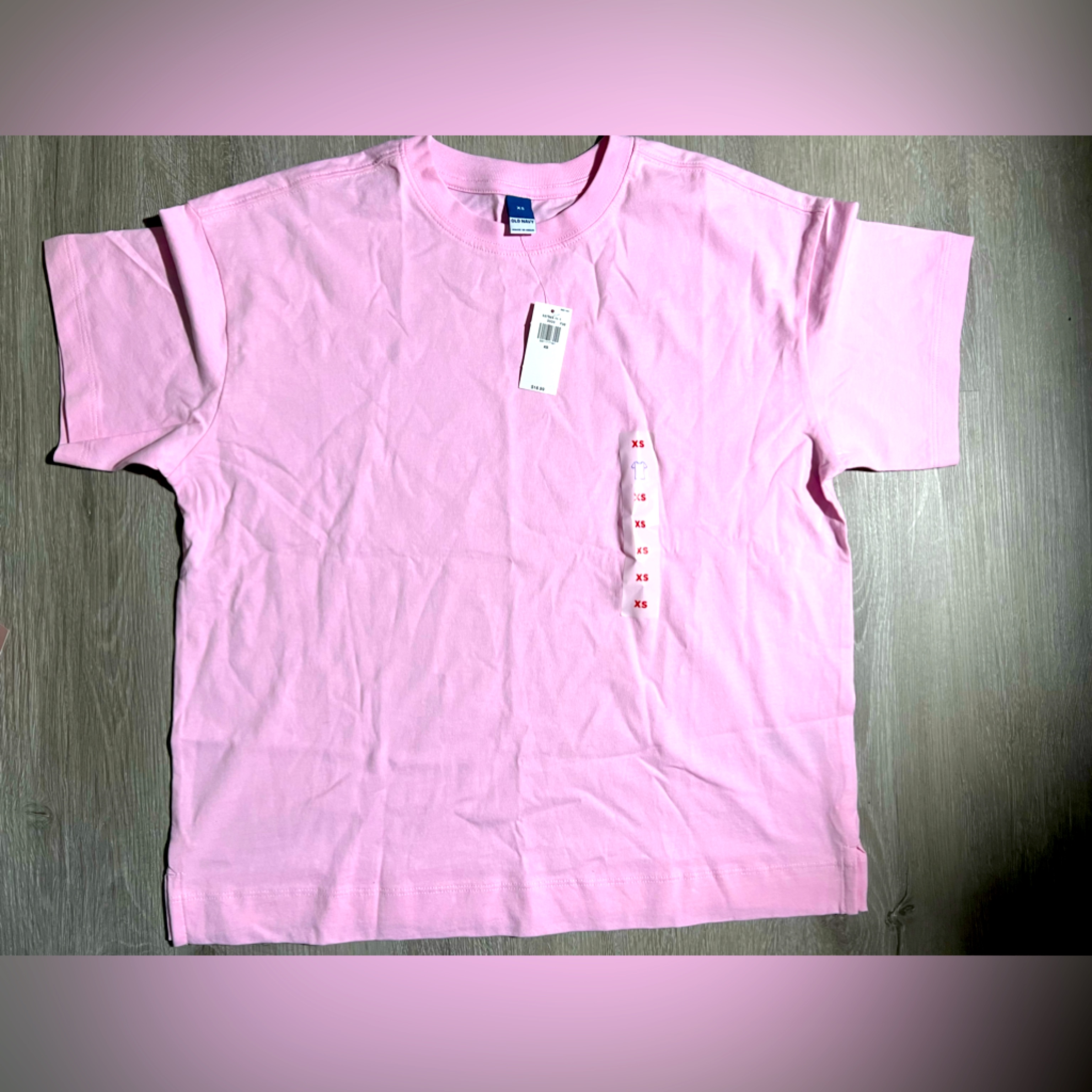 Old Navy Pink T Shirt . Xs. New With Tag.